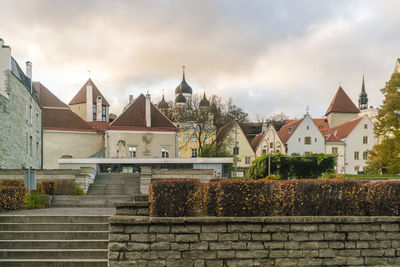 Harju street park in the old city center