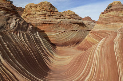 Scenic view of rock formations