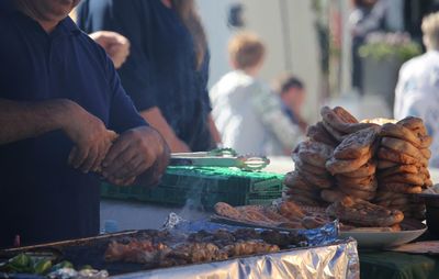 Close-up of preparing food