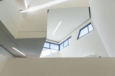 Low angle view of illuminated ceiling