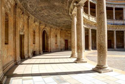 Corridor of old building