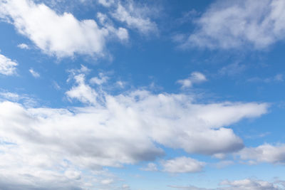 Low angle view of clouds in sky