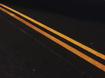 Zebra crossing on road