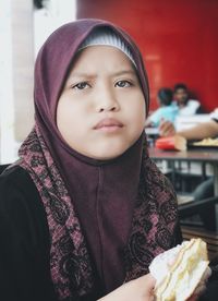 Portrait of cute baby girl