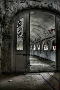 Entrance of old building