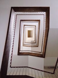 Low angle view of spiral stairs