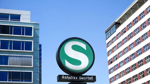 Low angle view of building against clear sky