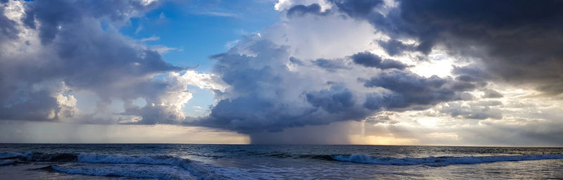 Panoramic view of sea against sky