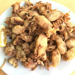 Close-up of served food