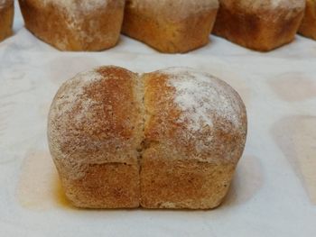 Close-up of bread on table