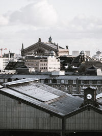Buildings against sky in city