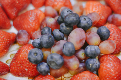 Full frame shot of strawberries