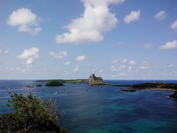 Scenic view of cloudy sky over sea