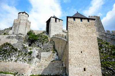 Low angle view of historical building against sky