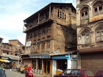 Low angle view of buildings against sky