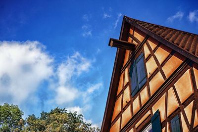 Low angle view of building against sky