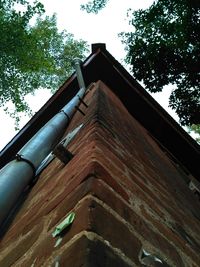 Low angle view of house against sky