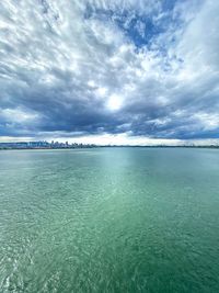 Scenic view of sea against sky