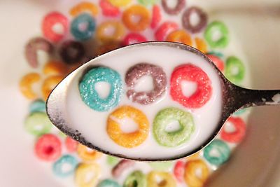 Close-up of breakfast cereal