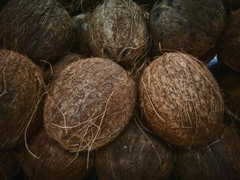Full frame shot of coconut for sale