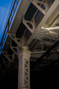 Low angle view of bridge against sky