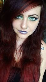 Close-up portrait of woman