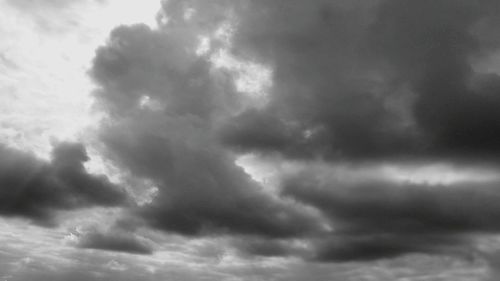 Low angle view of cloudy sky