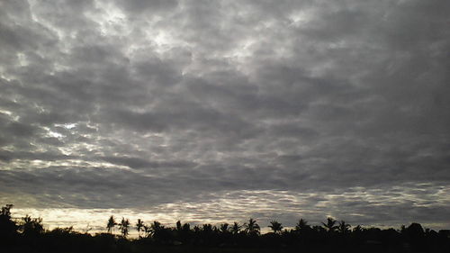 Dramatic sky over landscape