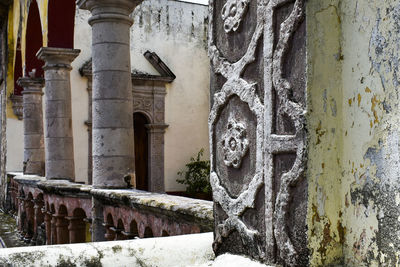 Old building against wall