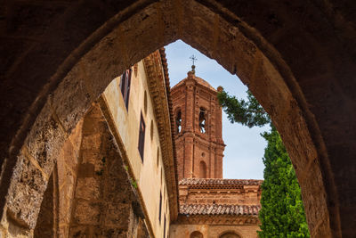 Low angle view of historical building against sky