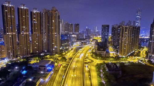 City street at night