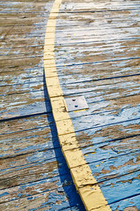 Full frame shot of wooden boardwalk