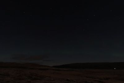 Low angle view of sky at night