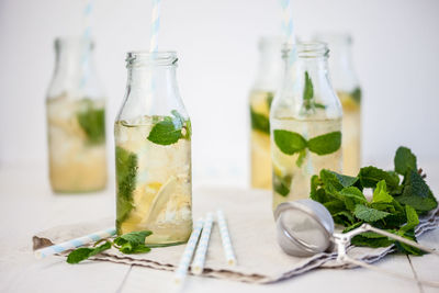 Close-up of drink on table