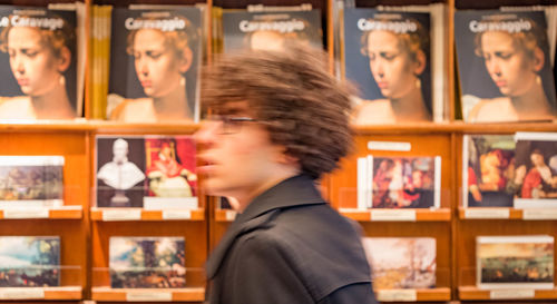 Portrait of people at store