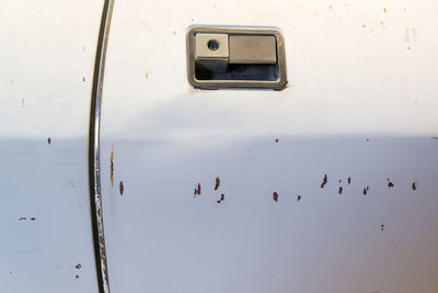 Full frame shot of car door