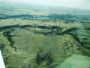 Aerial view of landscape against sky