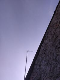 Low angle view of building against clear sky