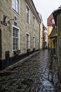 Narrow alley in old town
