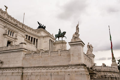 Low angle view of government building against sky