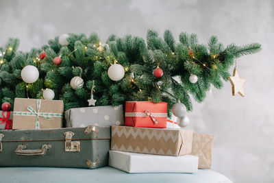 Christmas tree in box