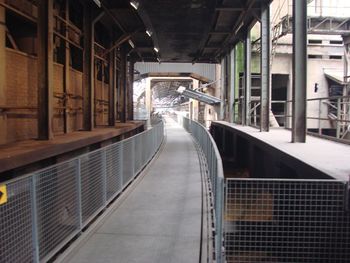 Empty corridor of building