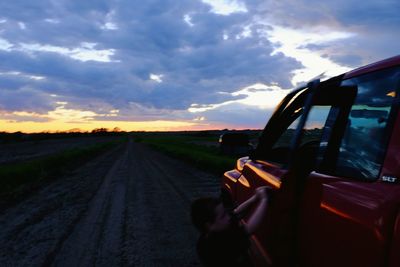 Road passing through landscape