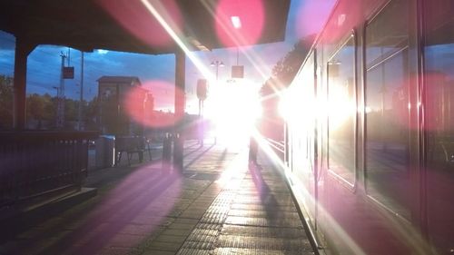 Illuminated tunnel