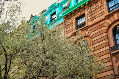 Low angle view of old building against sky