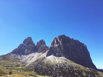 Scenic view of mountains against cloudy sky