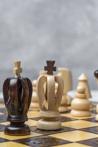 Close-up of chess board