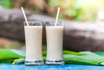 Close-up of drink on table