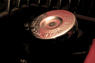 Close-up of camera