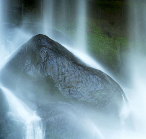 Scenic view of waterfall